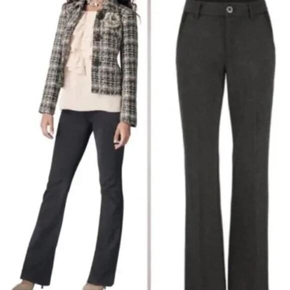 CABI Ponte Knit Pants Style #141R Size 4 Charcoal Grey EUC - Picture 1 of 7